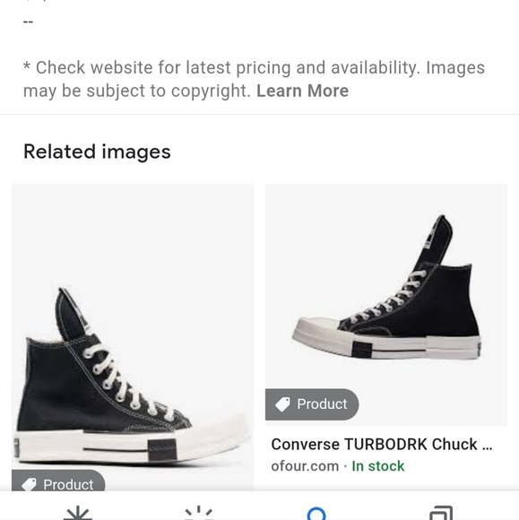 Rick Owens X Converse Turbodrk Hi Black/White - Picture 2 of 10